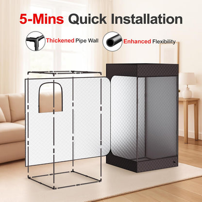 Hybervital Infrared Sauna Box, Newly Upgraded Portable Home Steam Sauna Box