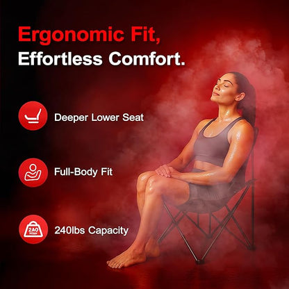 Hybervital Infrared Sauna Box, Newly Upgraded Portable Home Steam Sauna Box