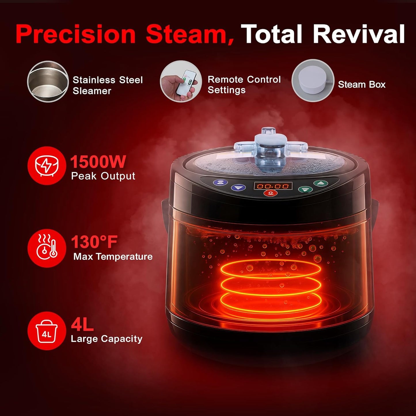 Hybervital Infrared Sauna Box, Newly Upgraded Portable Home Steam Sauna Box