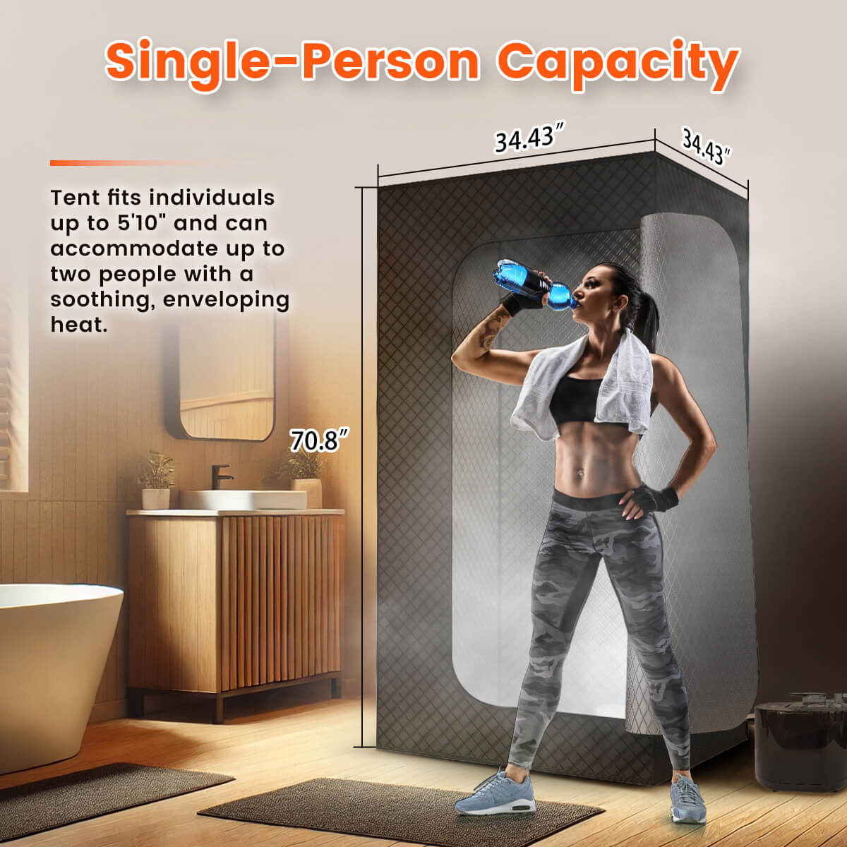 1-person portable steamer box